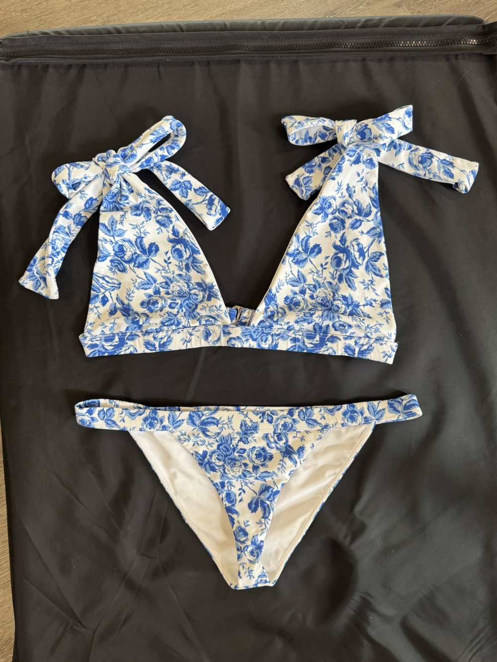 Lovers and Friends French Floral bikini swim set XL Top Large Bottoms